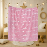 Personalized Name Blanket for Family Kids Friends